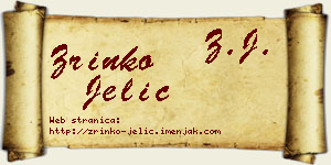 Zrinko Jelić vizit kartica